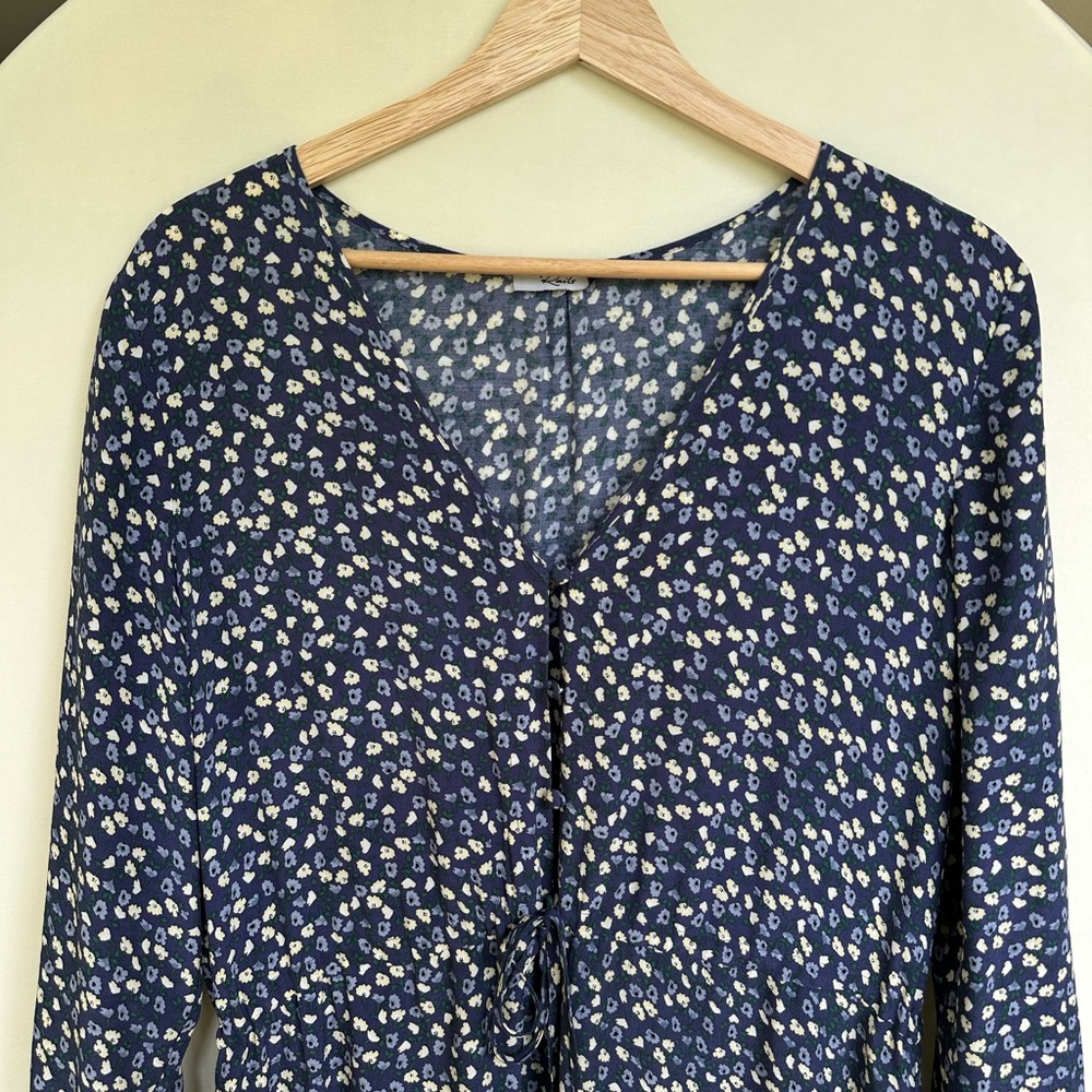 Rails Jade Maxi Dress in Navy Ditsy Floral, size L - Picture 5 of 8